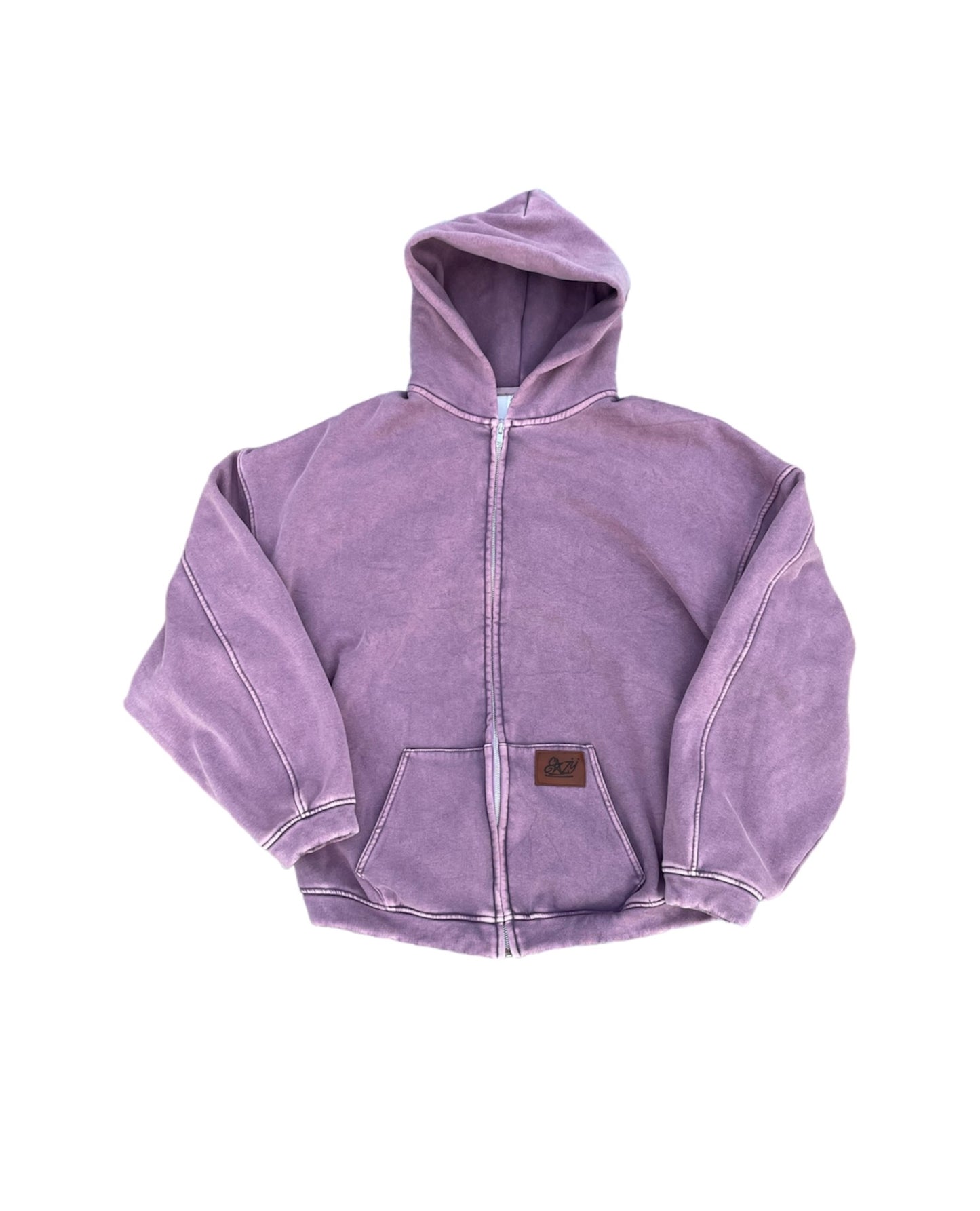 Eazy Pink Washed Zipup
