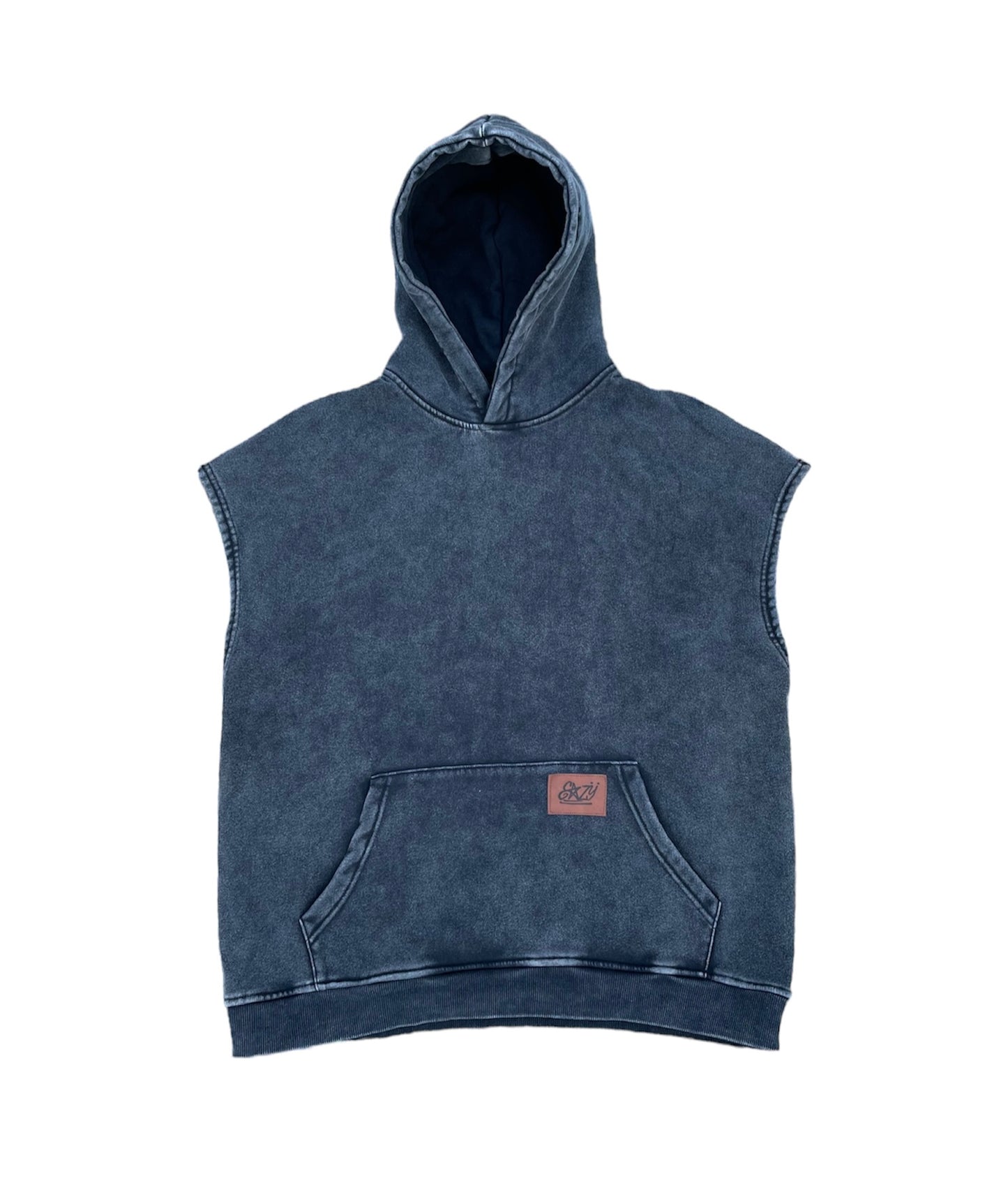 Washed Sleeveless Hoodie