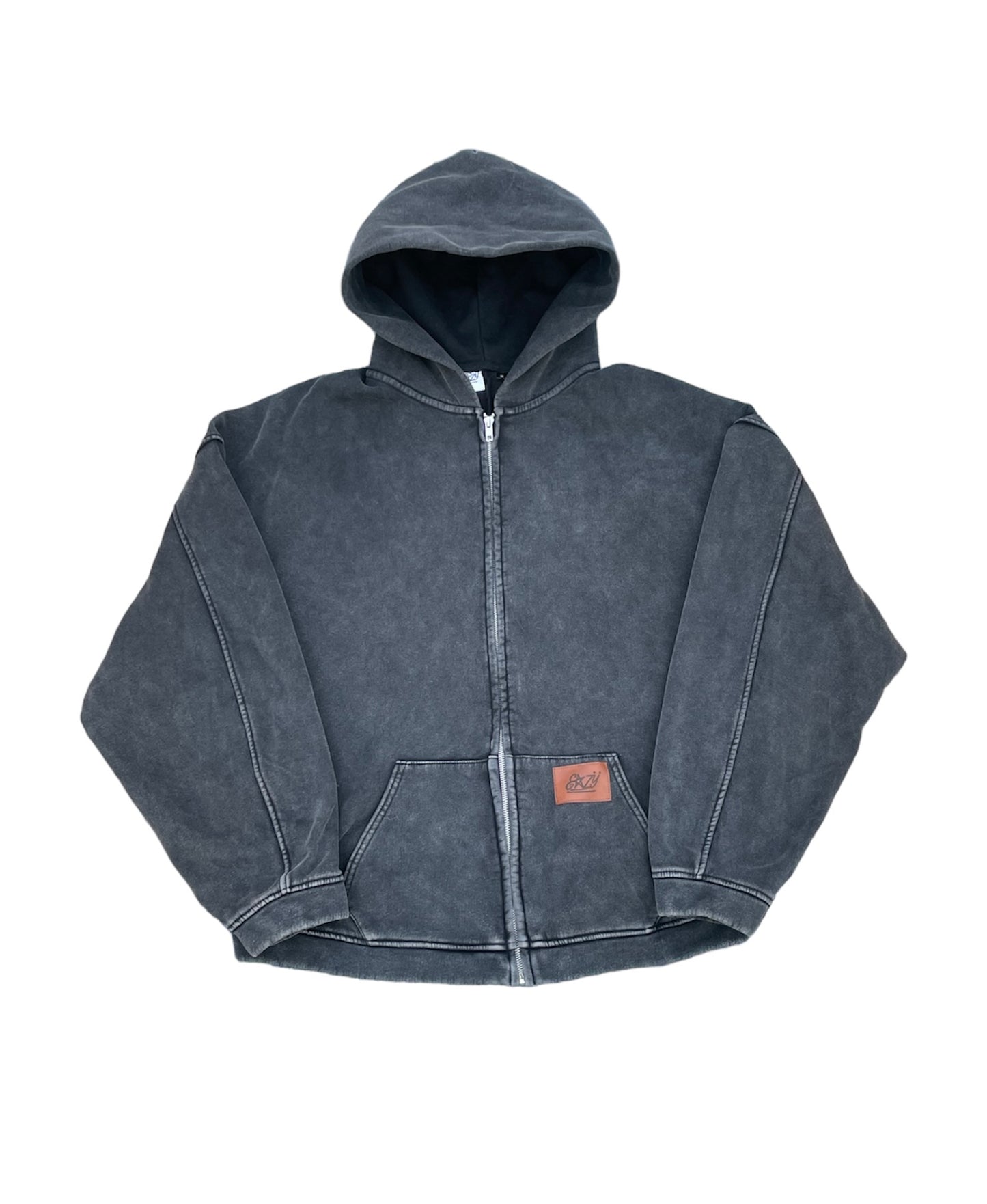 Eazy Black Washed Zipup