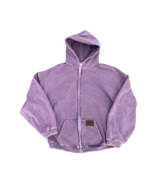 Eazy Pink Washed Zipup