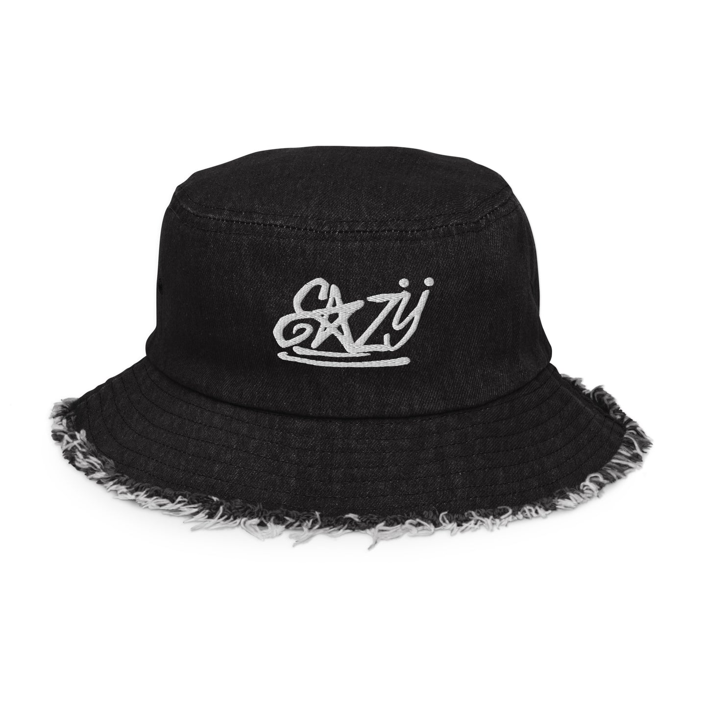 Distressed Denim bucket hat